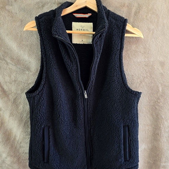 The Normal Brand Tops - Womens Black Teddy Vest - The Normal Brand